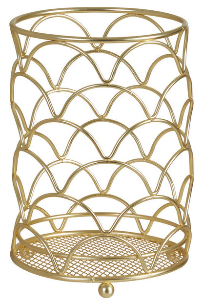 Vertex Deco Matte Gold Utensil Holder
