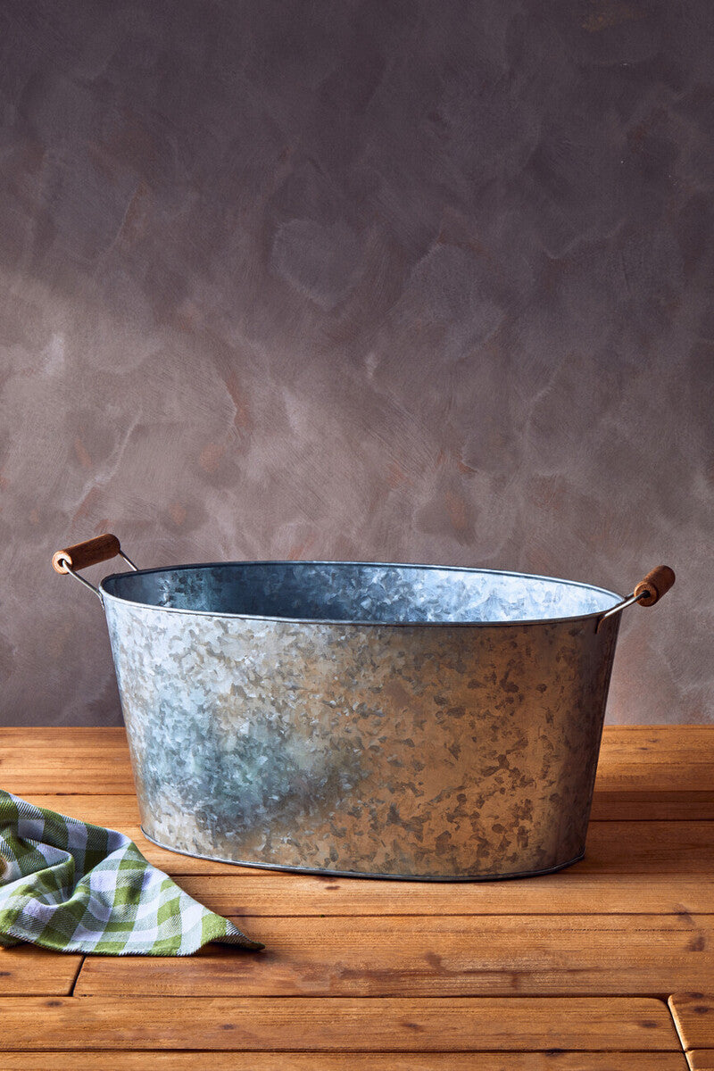 Drummond Large Boat Shape Galvanised Steel Tray