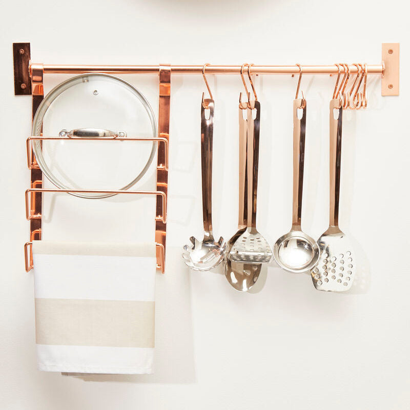 Sorello Rose Gold Hanging Pan Lid Rack