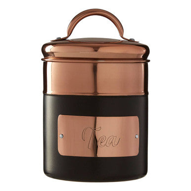 Prescott Charcoal And Copper Tea Canister