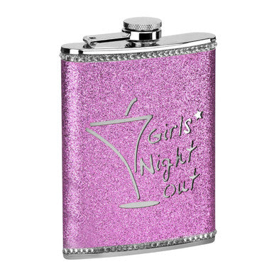 Pink Girls Night Out Hip Flask