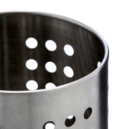 Soren Brushed Stainless Steel Cutlery Caddy