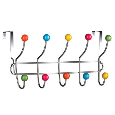 Jaxen Multi Colour 10 Hook Over Door Hanger