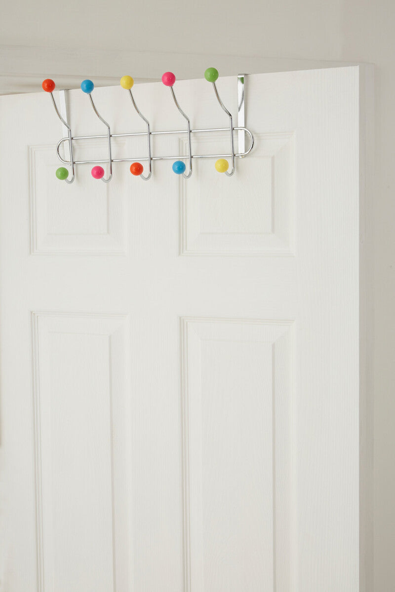 Jaxen Multi Colour 10 Hook Over Door Hanger