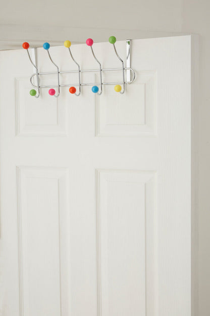 Jaxen Multi Colour 10 Hook Over Door Hanger