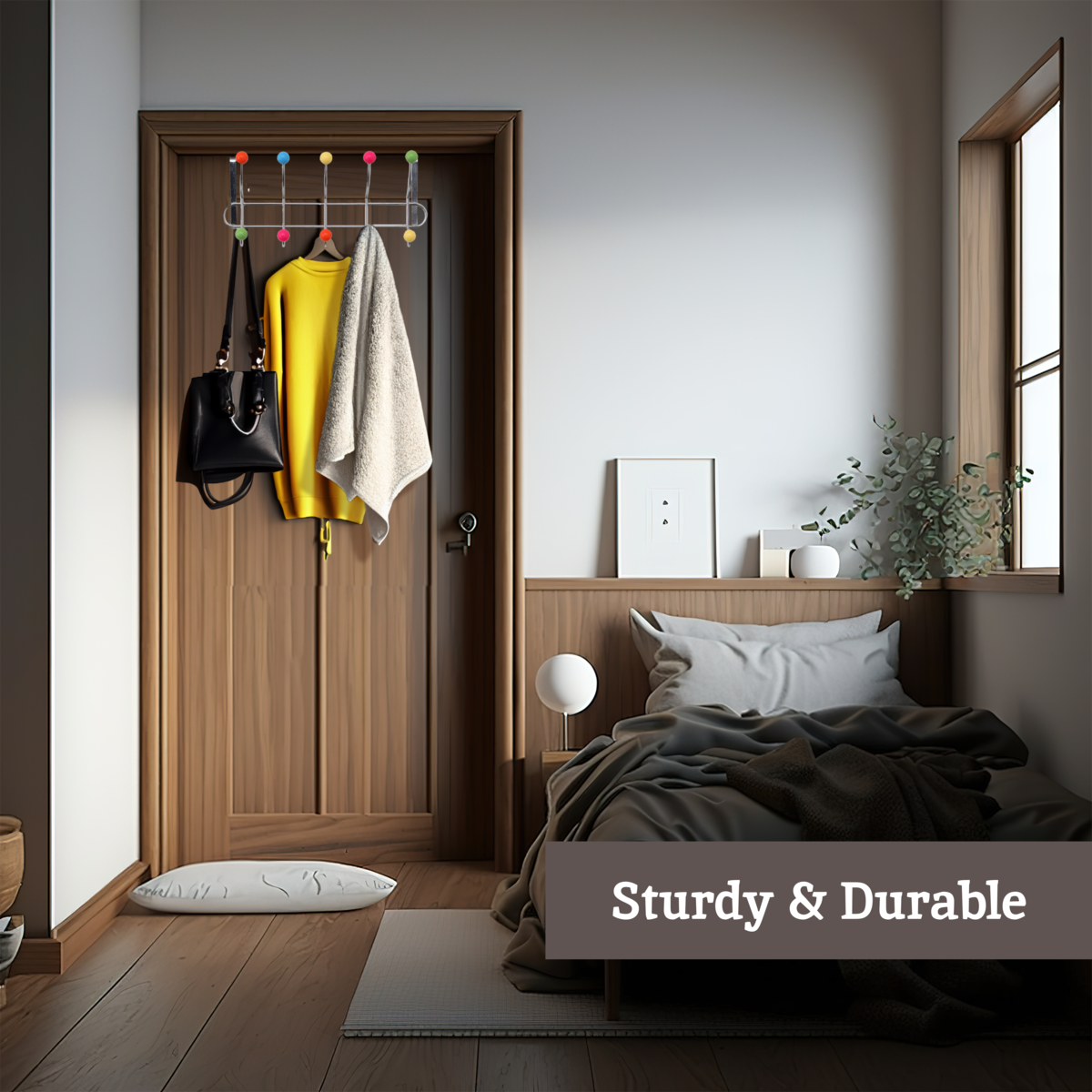 Jaxen Multi Colour 10 Hook Over Door Hanger