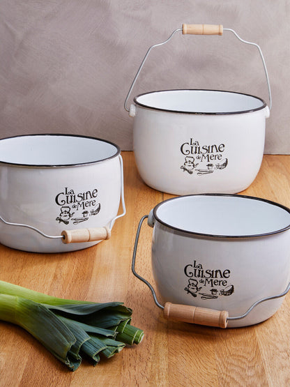 La Cuisine De Mere Set of 3 Storage Pots