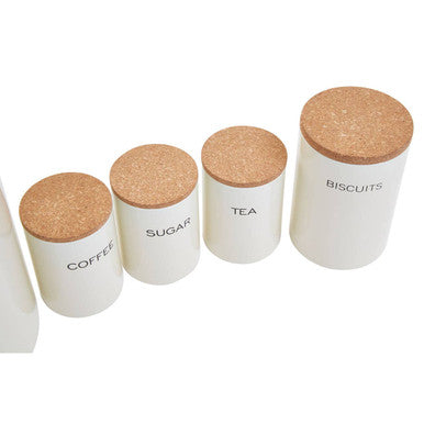 Easton 5 Piece Kitchen  Storage Set in Cream