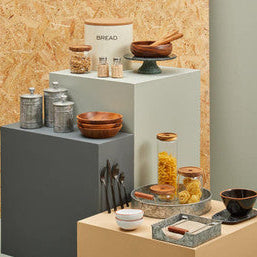 Easton 5 Piece Kitchen  Storage Set in Cream