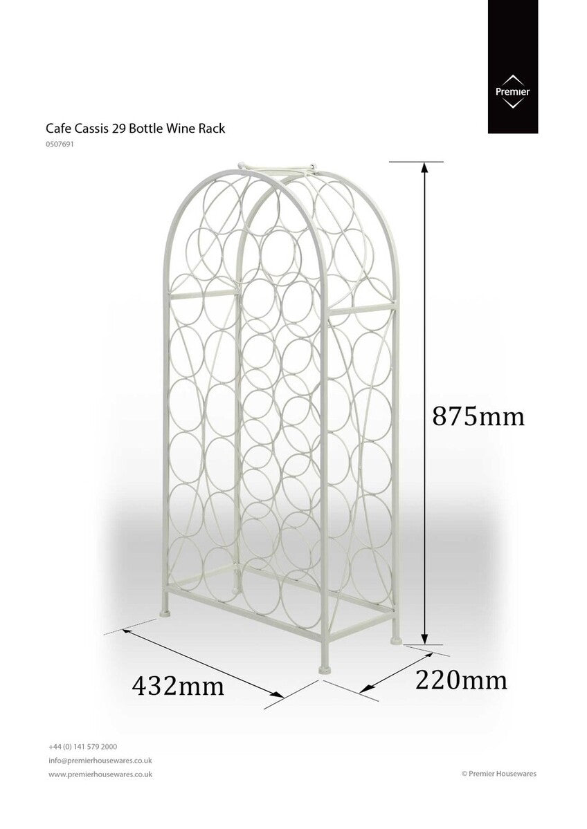 Cafe Cassis Cream 29 Bottles Wine Rack