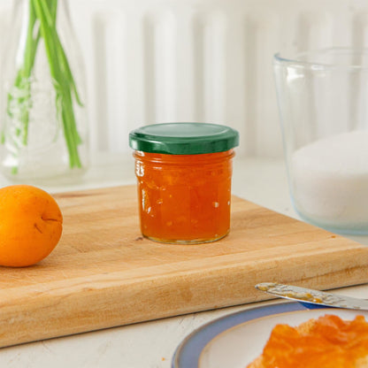 90ml Glass Jam Jars with Lids - Pack of 6