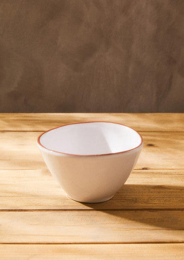Calisto Terracotta White Glazed Cereal Bowl
