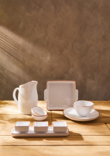 Calisto Terracotta White Glazed Cereal Bowl