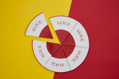 Hollywood Pizza 6 Slice Plates