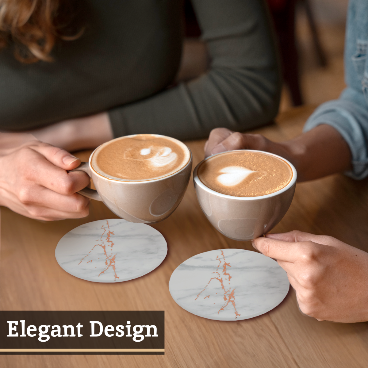 Marble Luxe Set Of 4 Coasters