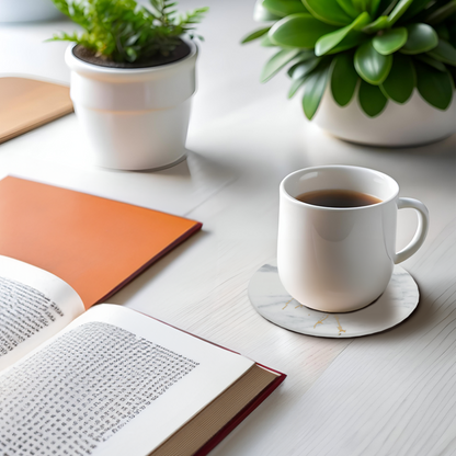 Marble Luxe Set Of 4 Coasters