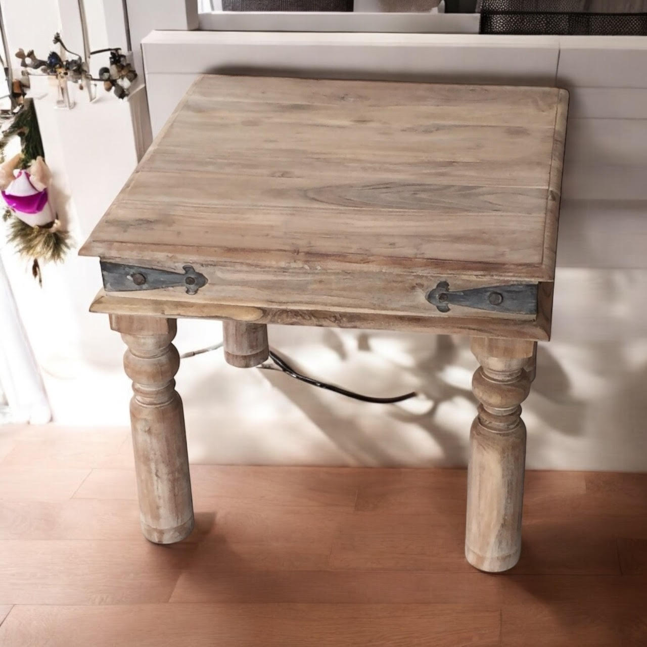 45CM WOODEN SQUARE TABLE