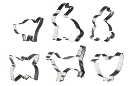 Sucre Set of 6 Animal Shape Cookie Cutters