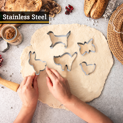 Sucre Set of 6 Animal Shape Cookie Cutters