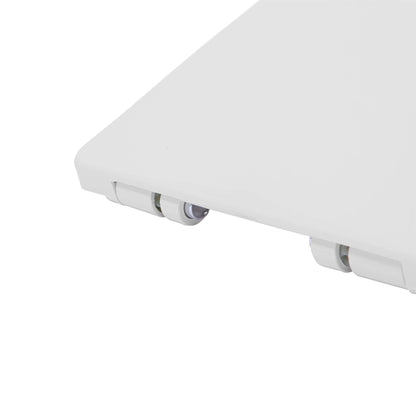 White Square Antibacterial Soft Close Standard Toilet Seat