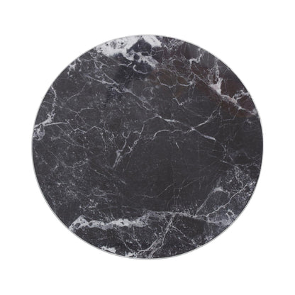 12pc Round Glass Placemats & Square Coasters Set - 30cm - Marble