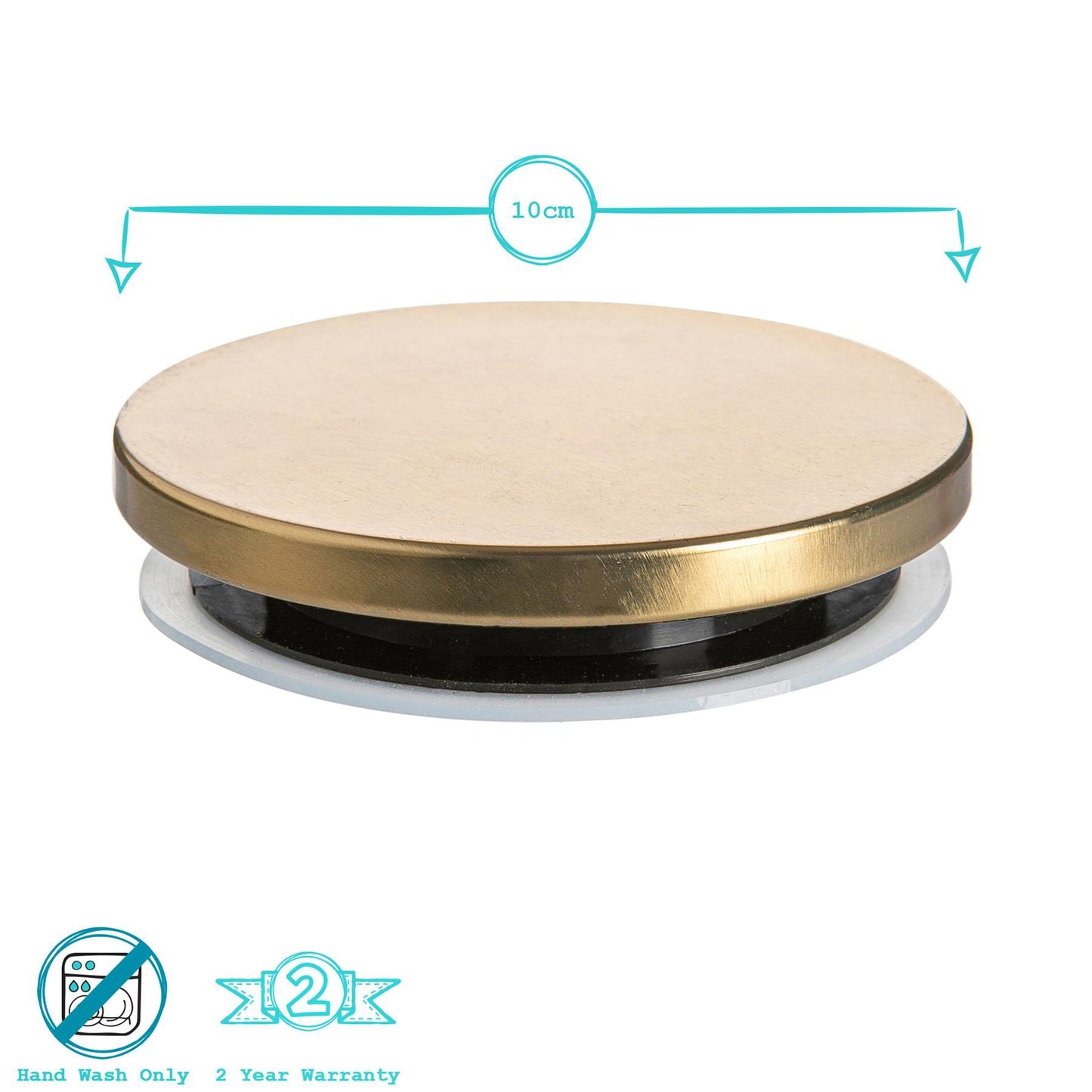 10cm Metallic Scandi Storage Jar Lid