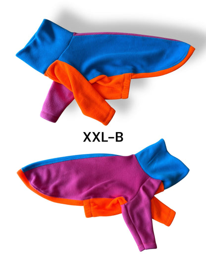 Fleece Jumper - Neon Colour Block