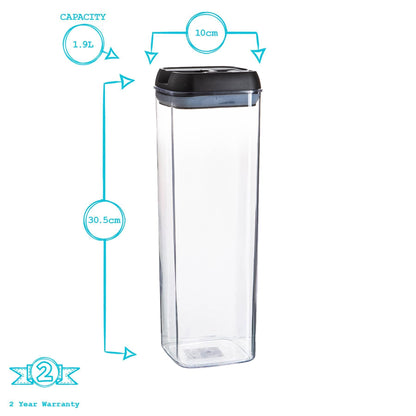 1.9L Airtight Flip Lock Plastic Food Storage Container