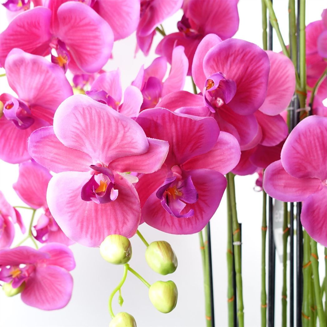 150cm Giant Pink Orchid Plant Artificial 189 flowers REAL TOUCH
