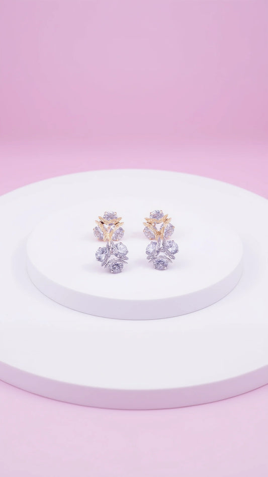 Butterfly Crystal Stud Earrings