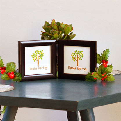 4" x 4" Freestanding Double Photo Frame