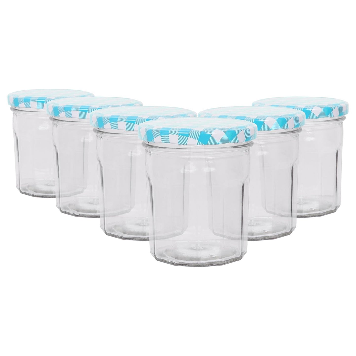250ml Glass Jam Jars with Lids - Pack of 6