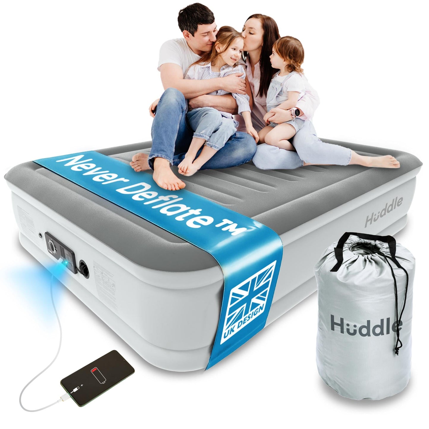 Huddle Never Deflate Air Bed - King