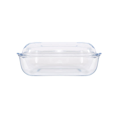 Square Glass Oven Dish with Lid - 24cm x 21cm