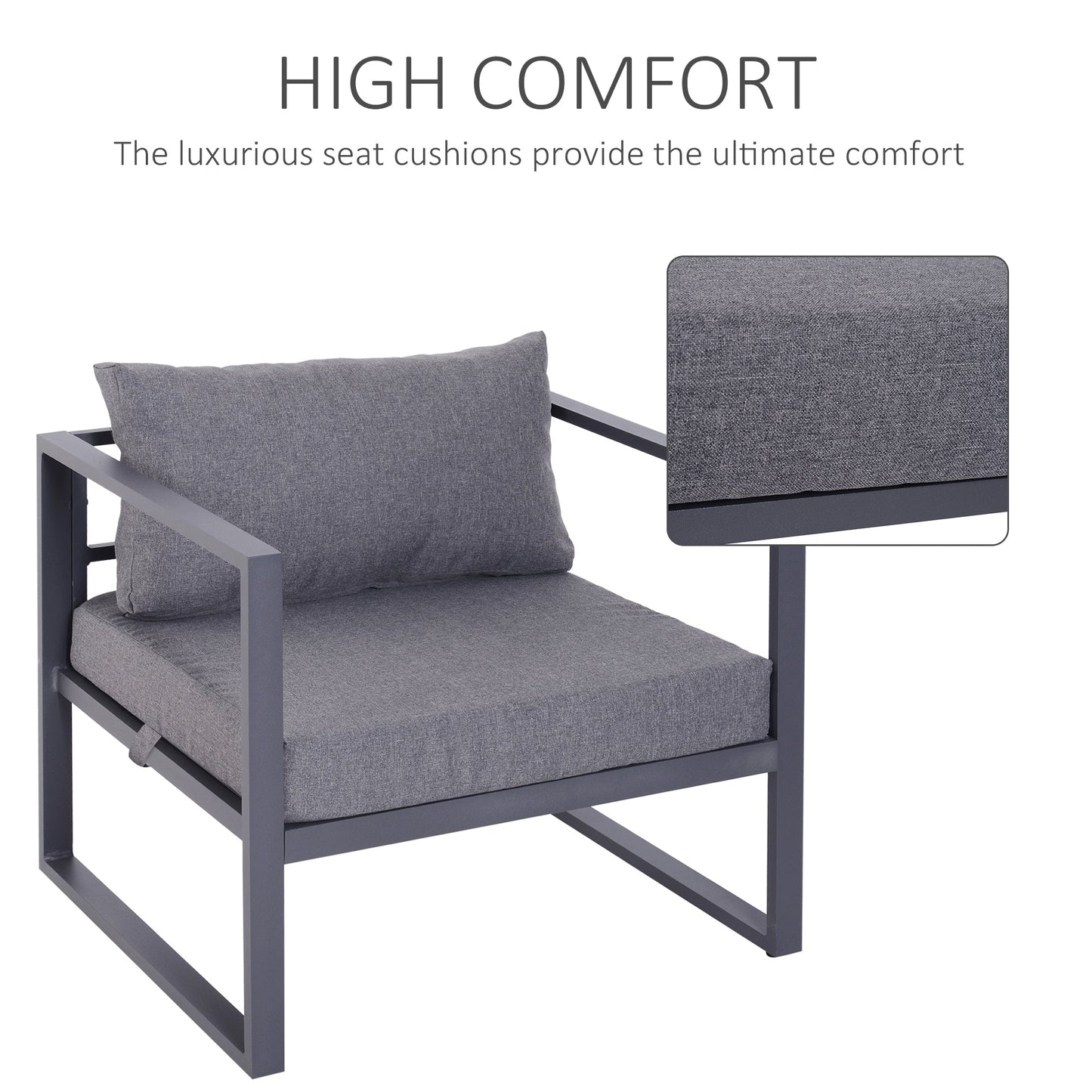 6-Piece Sectional Sofa Set W/Cushions