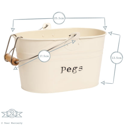 Vintage Peg Bucket