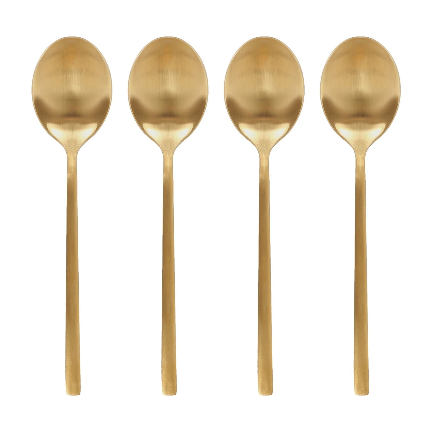 Stainless Steel Dessert Spoons - 20cm - Pack of Four