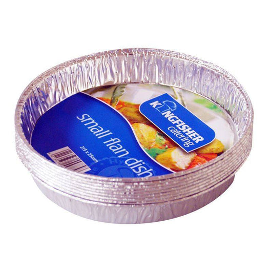 Kingfisher Small Foil Flan Dishes Pack 8