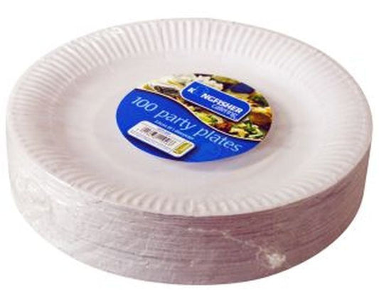 Kingfisher Paper Plates 9in Pack 100