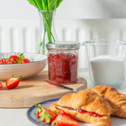 250ml Glass Jam Jars with Lids - Pack of 6