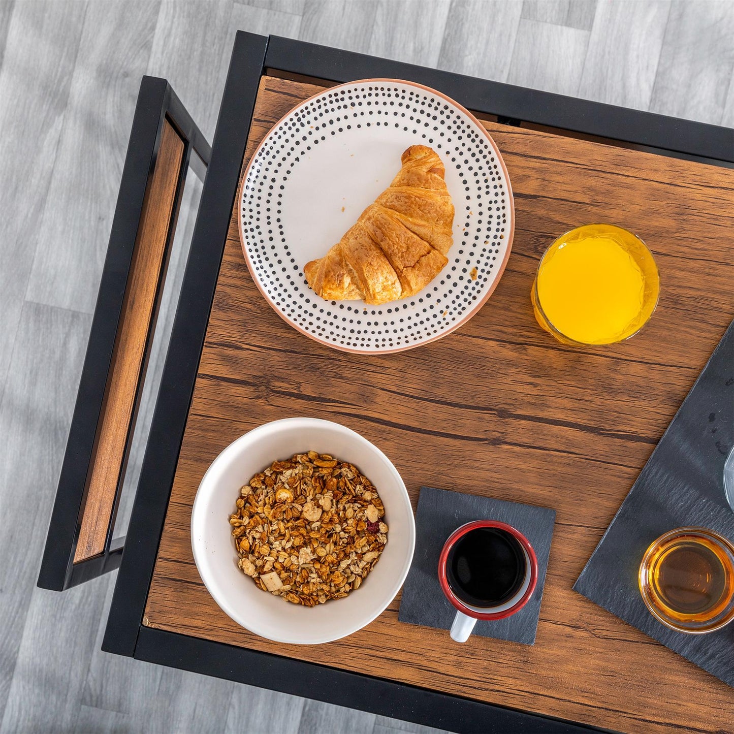 Two-Seater Brown Breakfast Bar Set