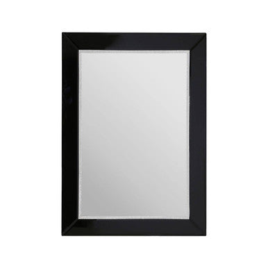 Avelene Black Bevelled Edge Wall Mirror