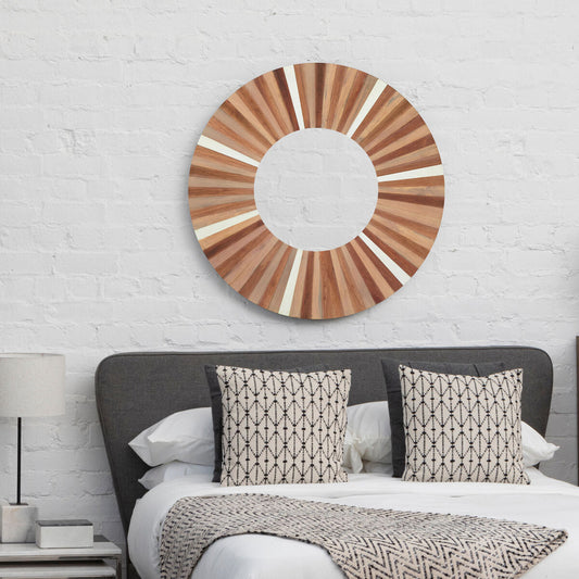 Barn Natural Wood Wall Mirror