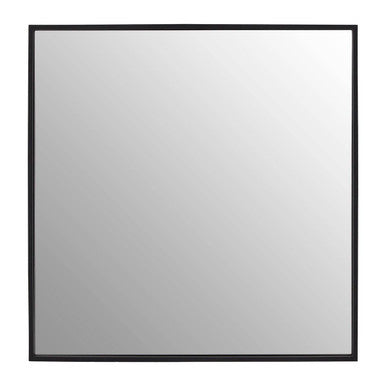 Matt Black Small Square Wall Mirror