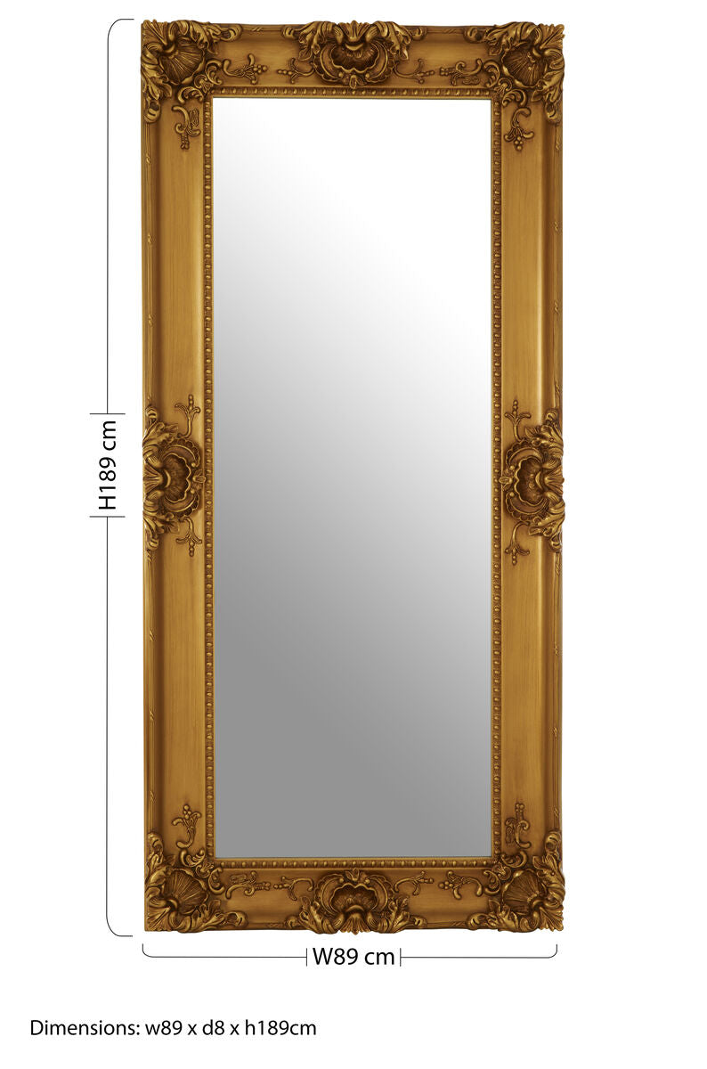 Marseille Gold Ornate Wall Mirror