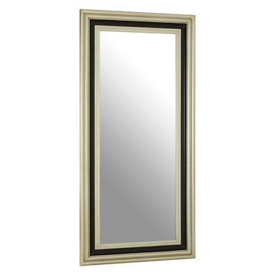 Camila Black and Silver Rectangle Wall Mirror