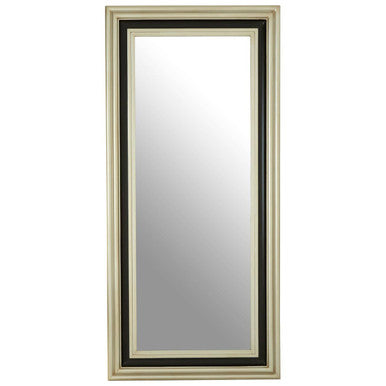 Camila Black and Silver Rectangle Wall Mirror