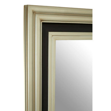 Camila Black and Silver Rectangle Wall Mirror