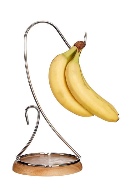 Soka Banana Hanger With Wood Base