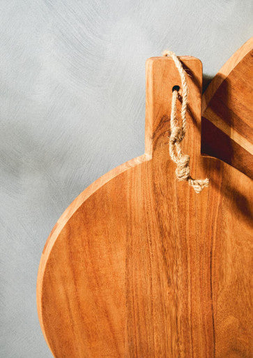 Socorro Small Round Acacia Wood Chopping And Serving Board